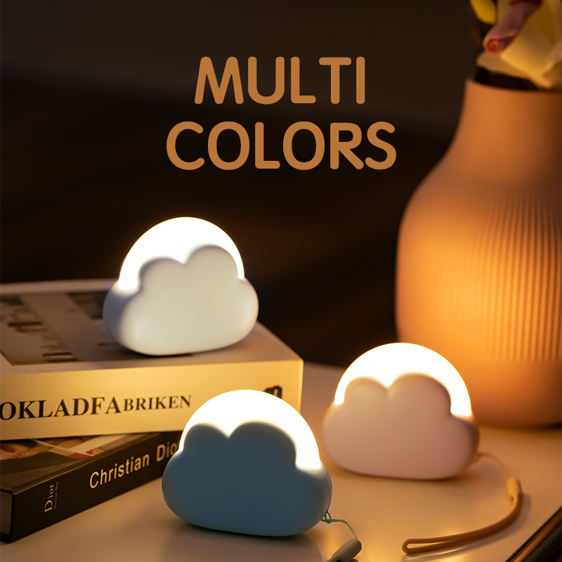 Floating Nightstand With Led Light - Luce notturna a nuvola Mini USB