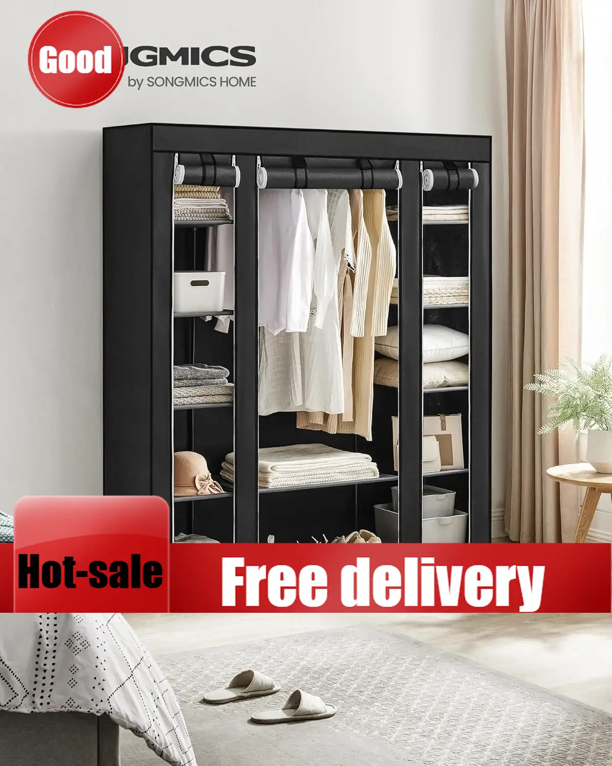 Wardrobe Closet Portable Fabric Cover - Armadio Cheng-Closet, Guardaroba Portatile per Camera