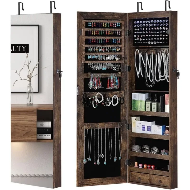 Full Length Mirror Jewelry Armoire - Specchio a figura intera con armadio