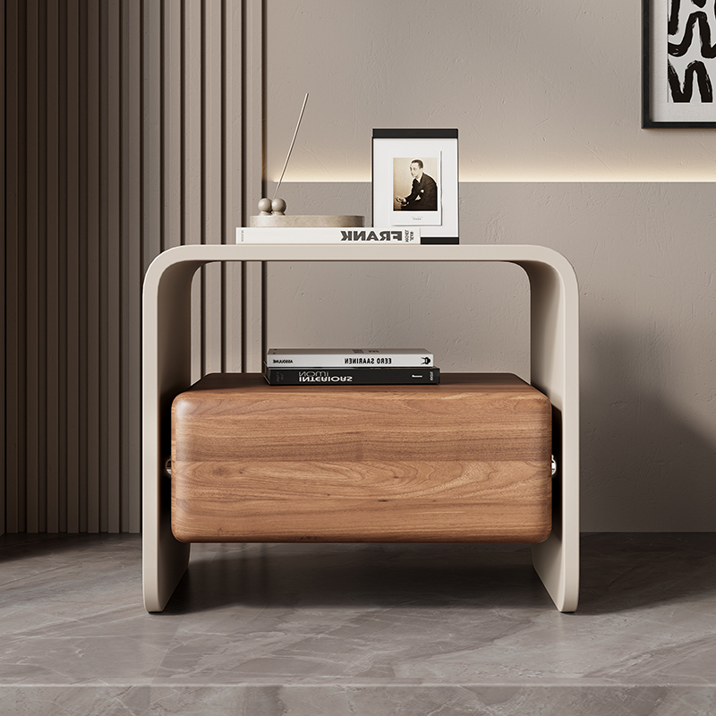 Solid Wood Nightstand 2 Drawers - Comodini di Lusso in Legno Massello