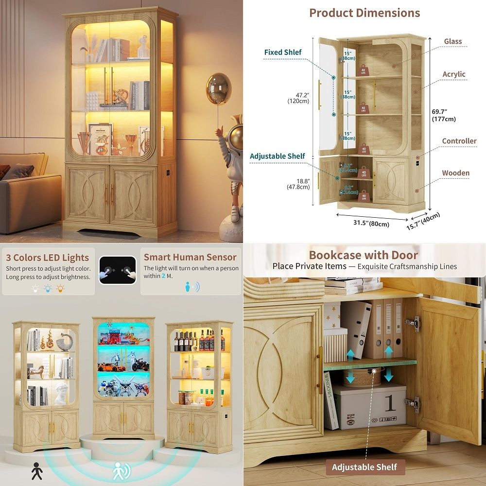 Storage - Vetrina con Porte in Vetro e