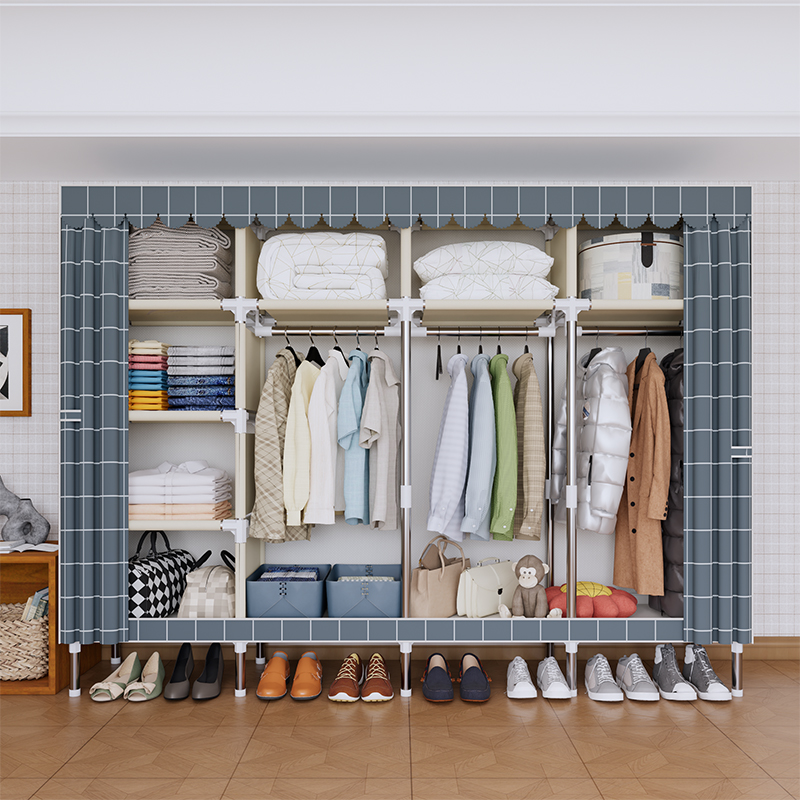 Wardrobe Closet Portable Fabric Cover - Armadio portatile con stampa alla moda,