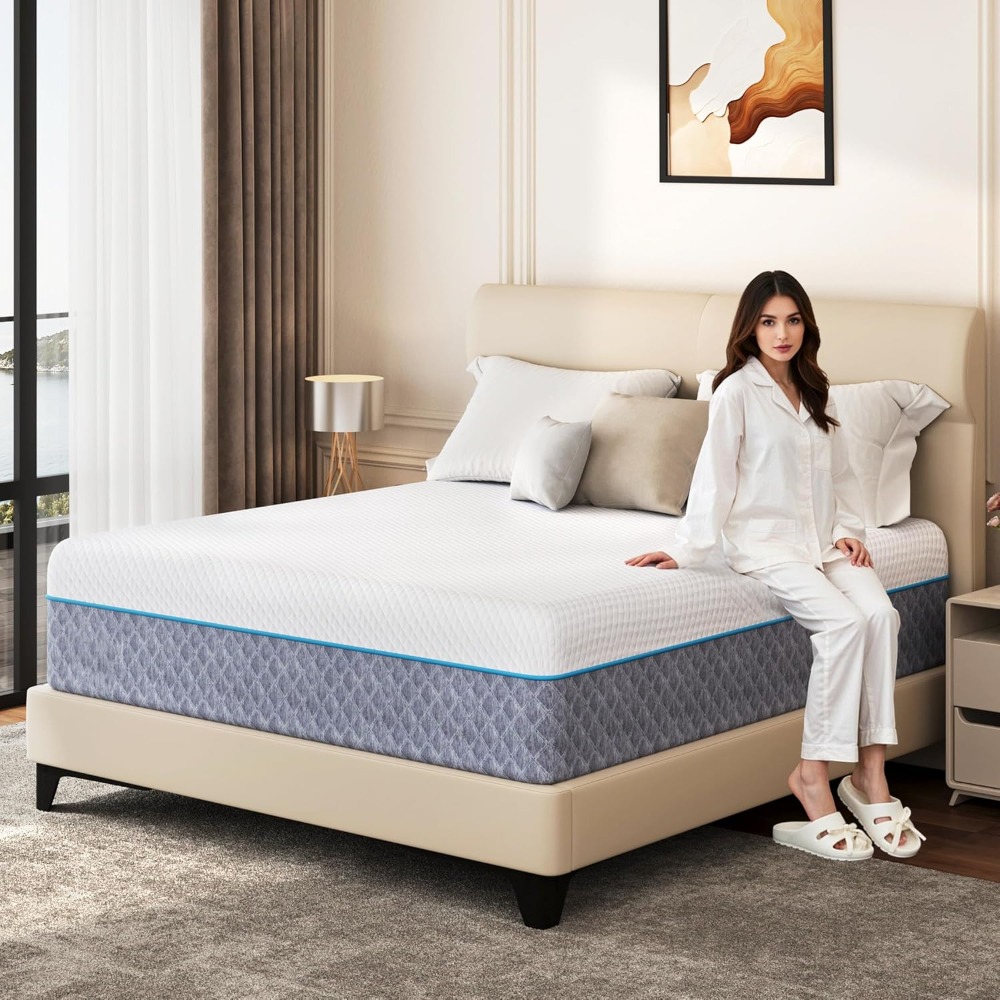 Memory Foam Mattress In A Box Queen - Materasso Queen da 14 Pollici in