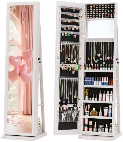 Armadio per Gioielli 4-in-1, A - Full Length Mirror Jewelry Armoire recensione e prezzo
