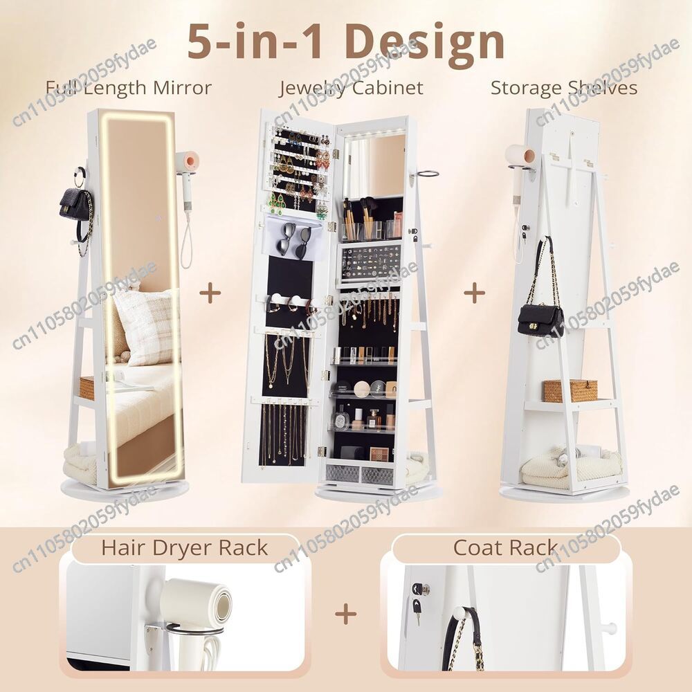 Armadio Portagioielli con Spec - Full Length Mirror Jewelry Armoire recensione e prezzo