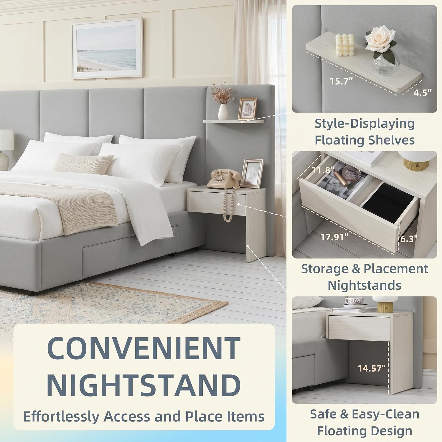 Letto matrimoniale con conteni - King Size Bed Frame With Storage Drawers recensione e prezzo