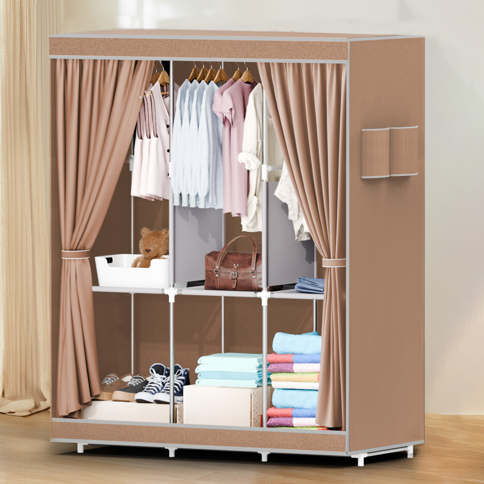 Armadio portatile da 51 pollic - Wardrobe Closet Portable Fabric Cover recensione e prezzo