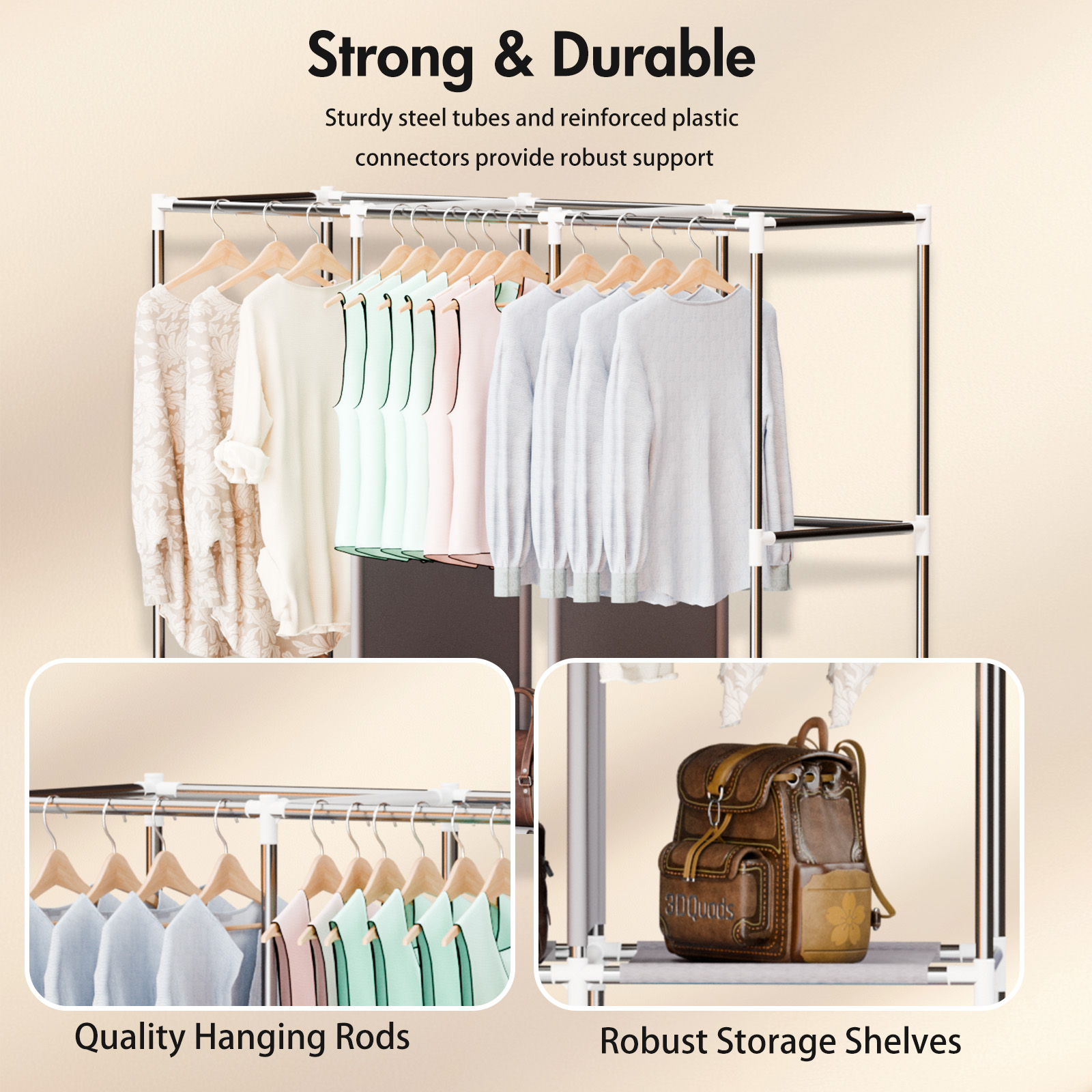 Armadio portatile da 51 pollic - Wardrobe Closet Portable Fabric Cover recensione e prezzo