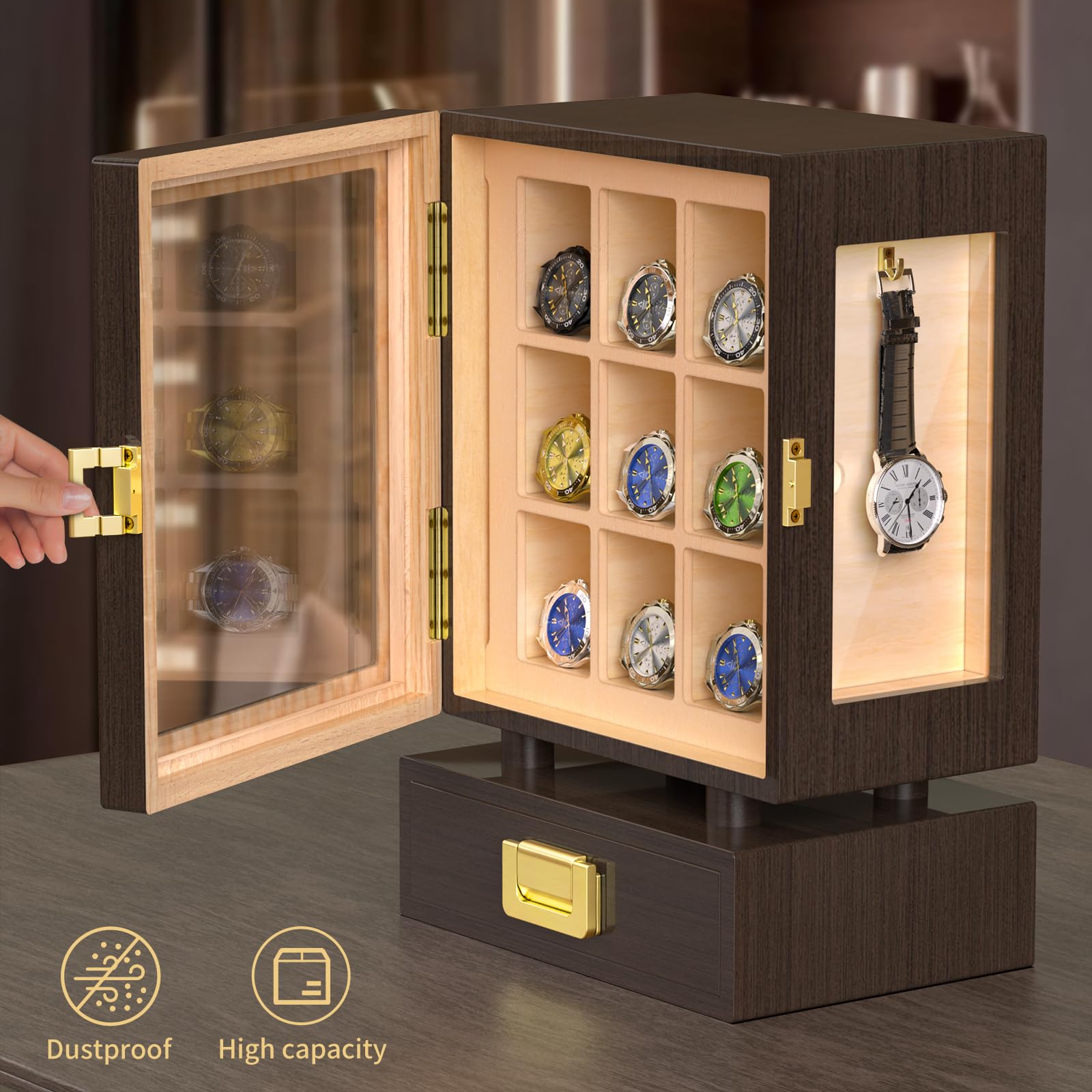 Scatola Porta Orologi in Legno - Storage recensione e prezzo