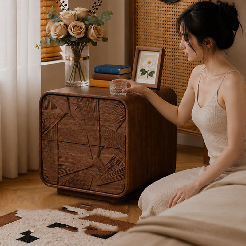 Comodino in legno con cassetti - Solid Wood Nightstand 2 Drawers recensione e prezzo