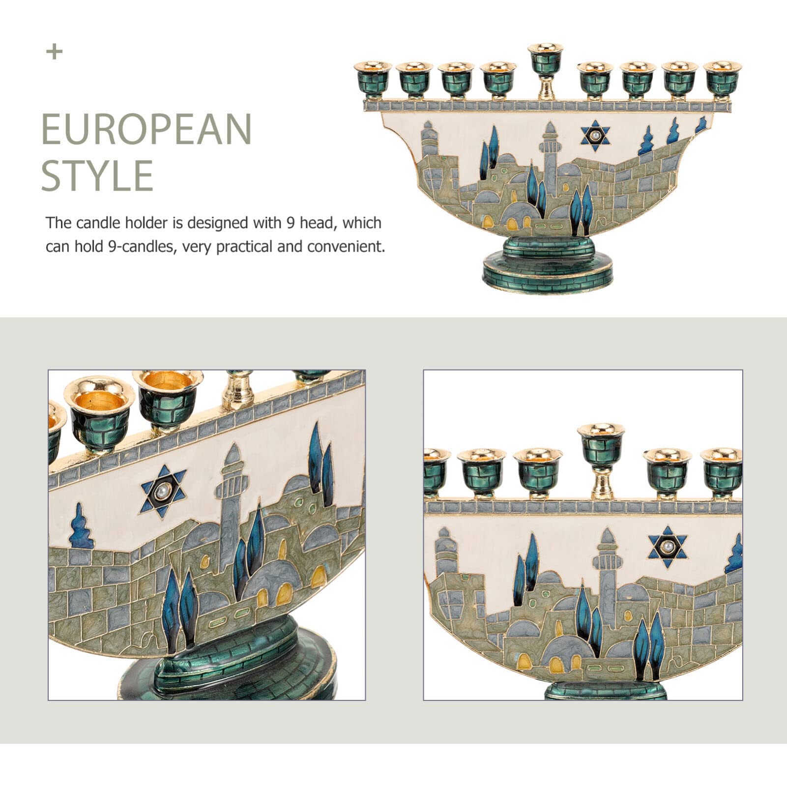 Menorah a 9 Bracci per Hanukka - Tables recensione e prezzo