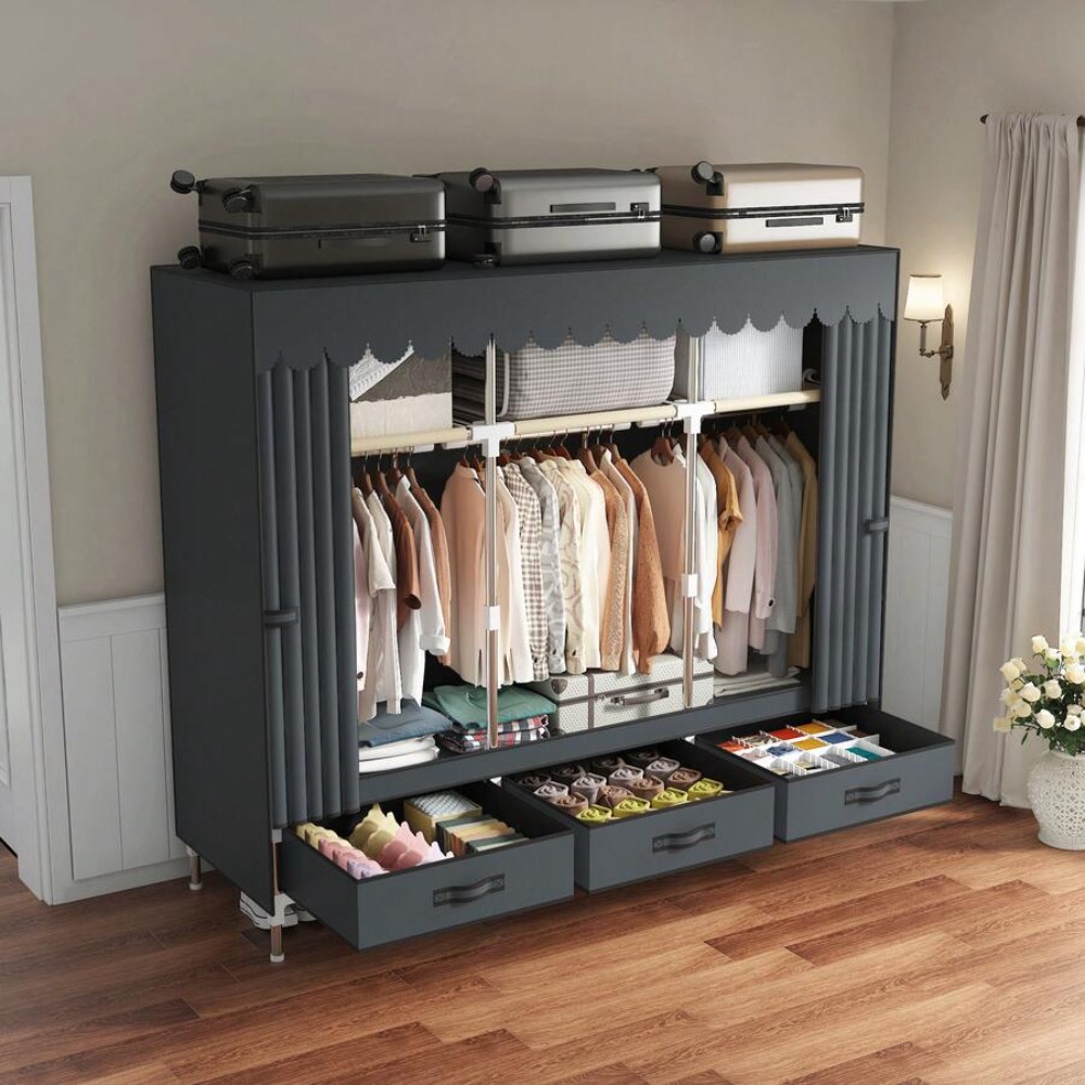 Armadio Portatile, Struttura i - Wardrobe Closet Portable Fabric Cover recensione e prezzo