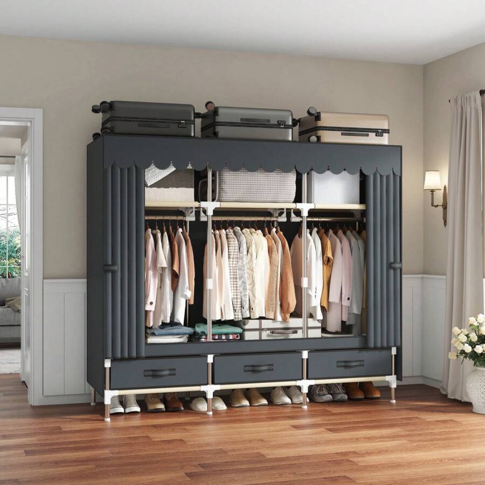 Armadio Portatile, Struttura i - Wardrobe Closet Portable Fabric Cover recensione e prezzo