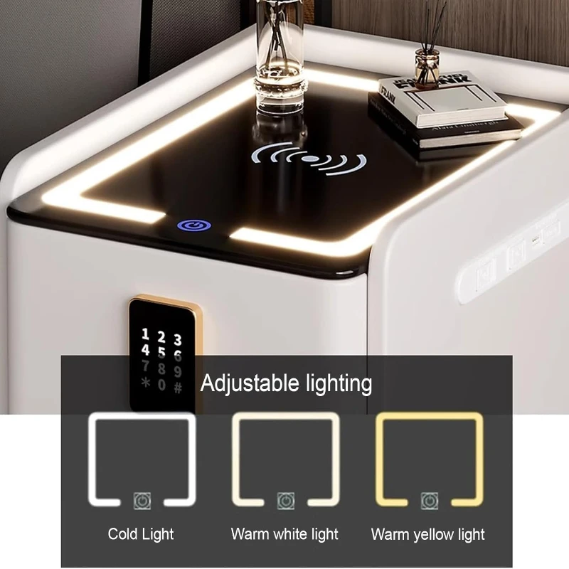 Comodini con Porte USB, Luci L - Solid Wood Nightstand 2 Drawers recensione e prezzo
