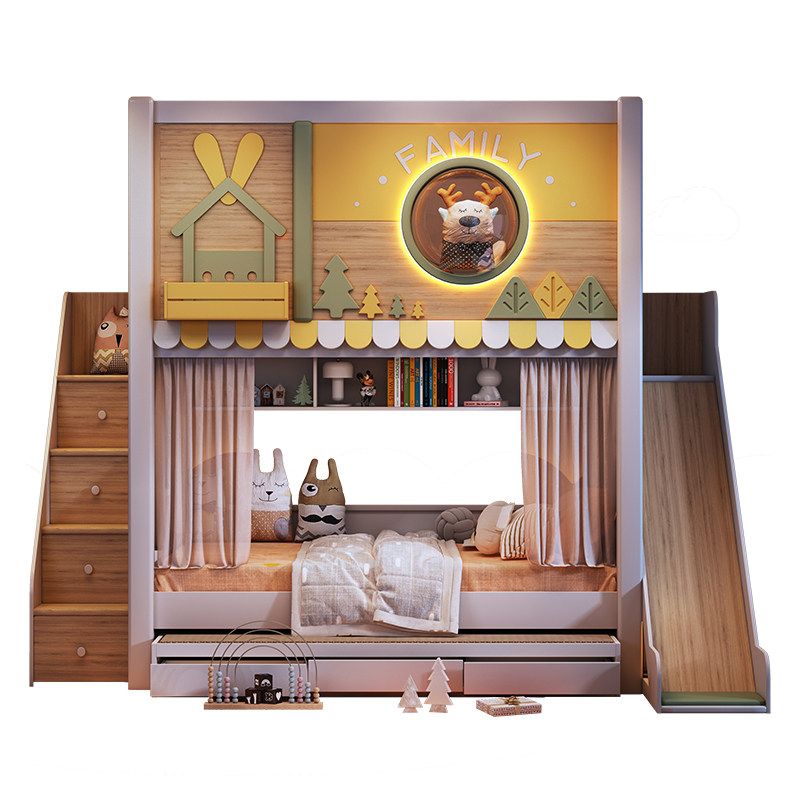 Letto a Castello Moderno a Tem - Bunk Bed With Stairs And Slide recensione e prezzo