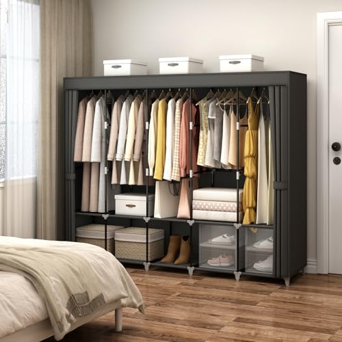 Armadio Portatile di Grande Ca - Wardrobe Closet Portable Fabric Cover recensione e prezzo