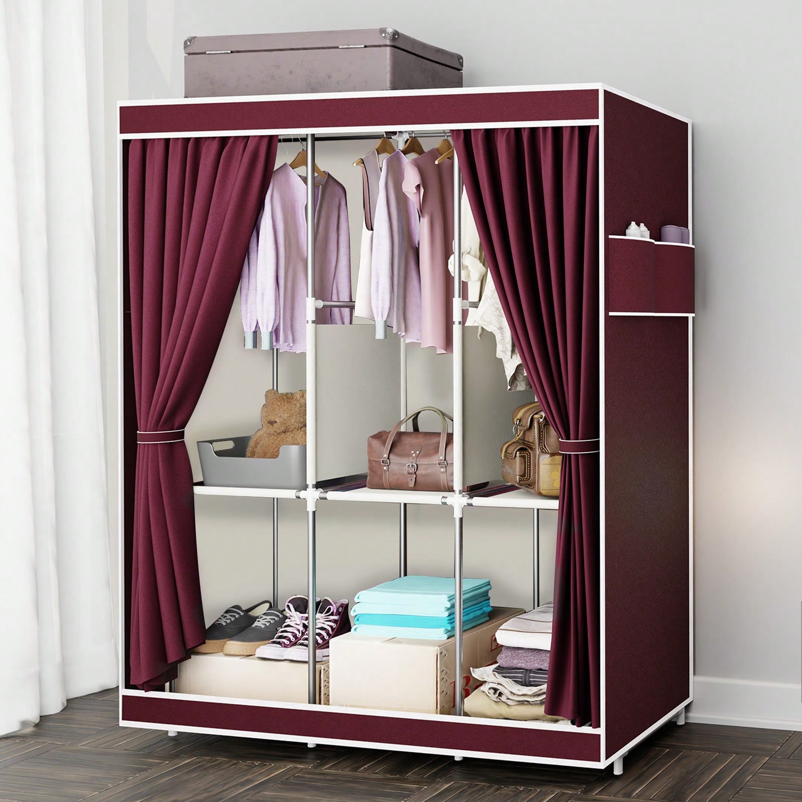 Armadio portatile da 65 pollic - Wardrobe Closet Portable Fabric Cover recensione e prezzo