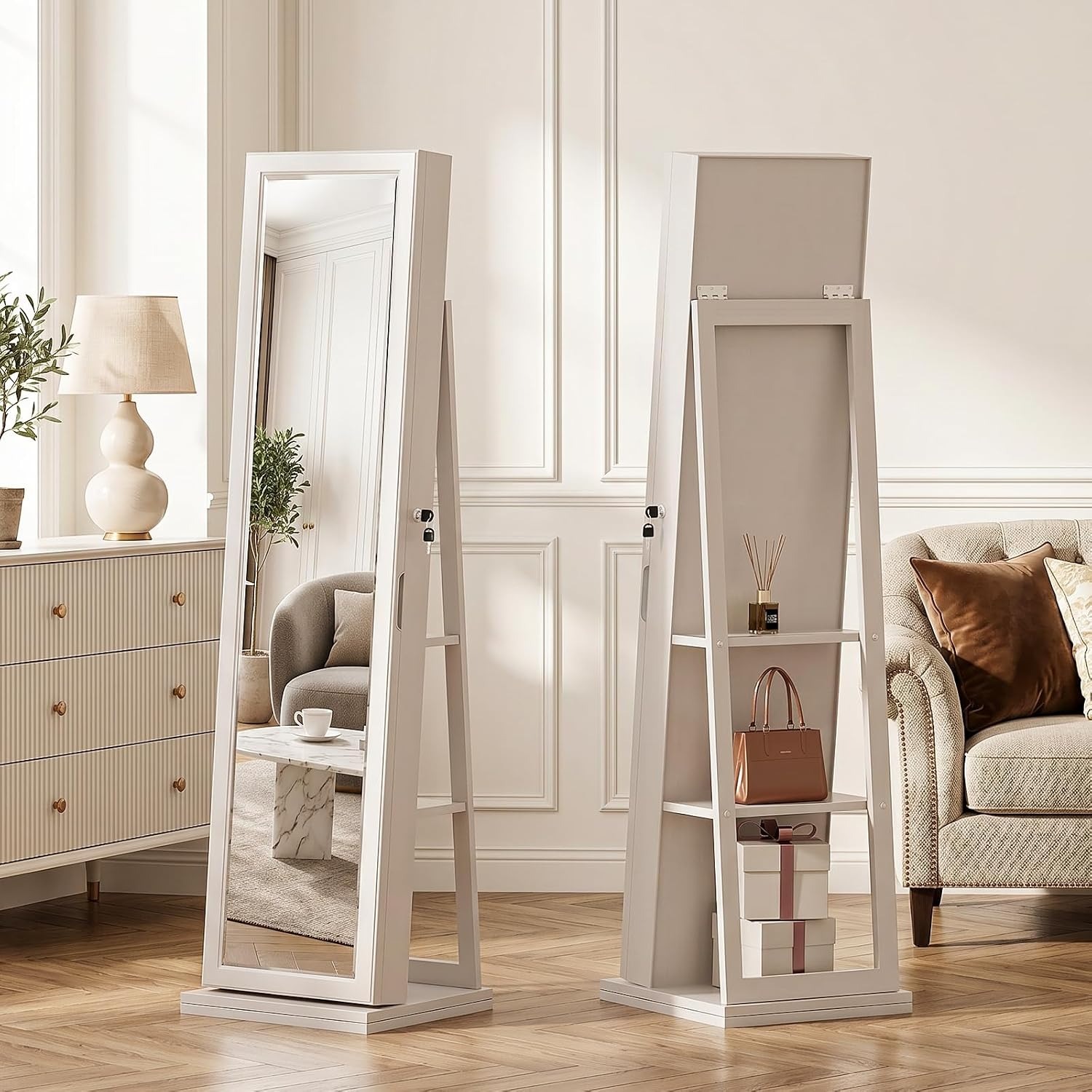 Armadio per Gioielli 4-in-1, A - Full Length Mirror Jewelry Armoire recensione e prezzo