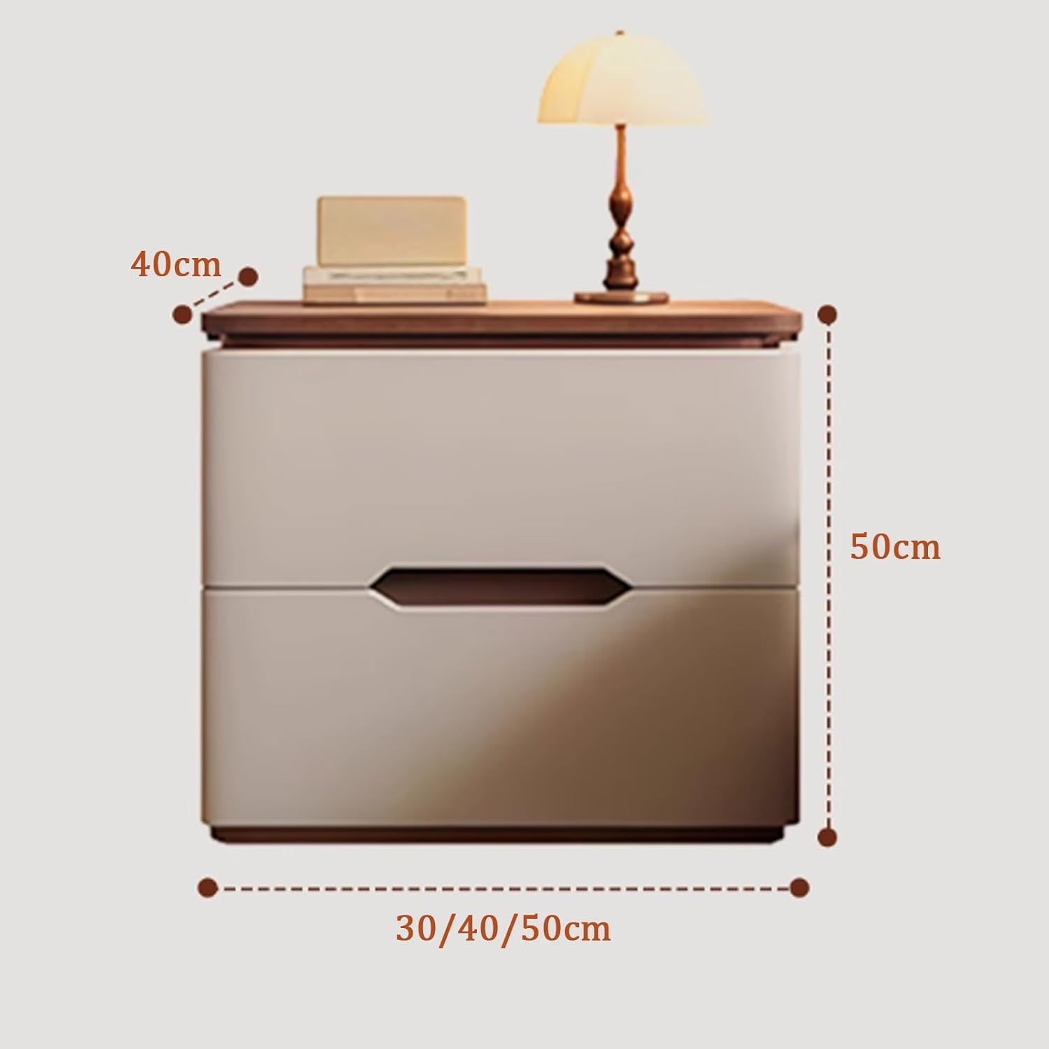 Comodini per Camera da Letto,  - Solid Wood Nightstand 2 Drawers recensione e prezzo